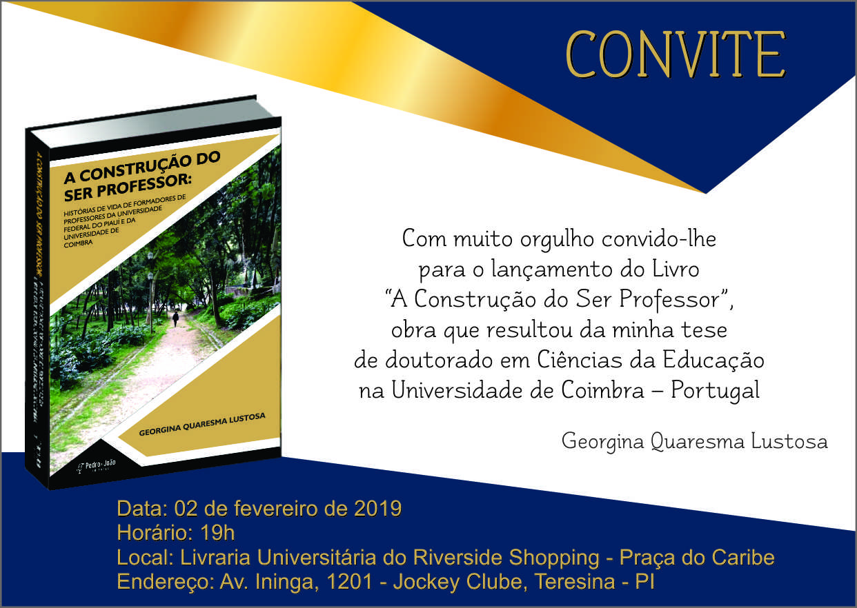 24 01 2019 Convite lançamento do livro GEORGINA